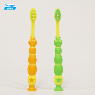 Children 3-6 Years Soft Rubber Toothbrush Handle Color Oral Hygiene