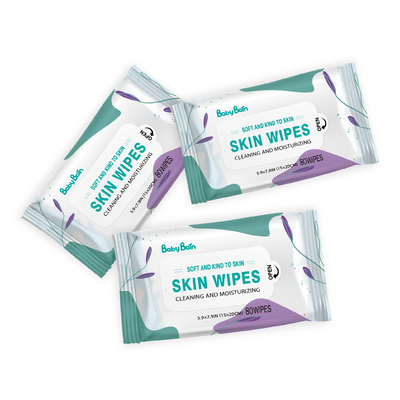 Alcohol Free Children Adult Makeup Remover Wet Wipes Cotton Cleansing
