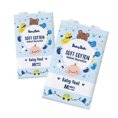 Blue ADL Chlorine Free Eco Friendly Disposable Diapers For Newborn Baby