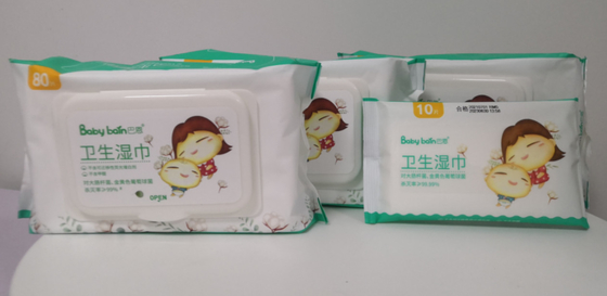 Multi Purpose Non Alcoholic Disposable Wet Wipes For Clean Hand And Mouth
