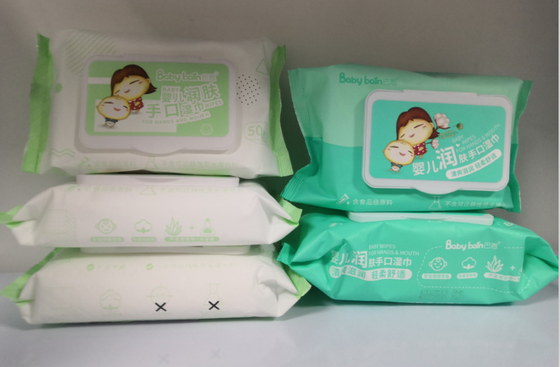 Multi Purpose Non Alcoholic Disposable Wet Wipes For Clean Hand And Mouth