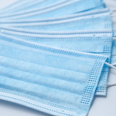 Plastic Covered Aluminum Earloop Disposable Face Mask 14.5 x 9.5cm