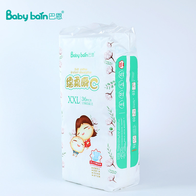 Breathable Dry Surface High Absorption Disposable Baby Diaper For Sensitive Skin