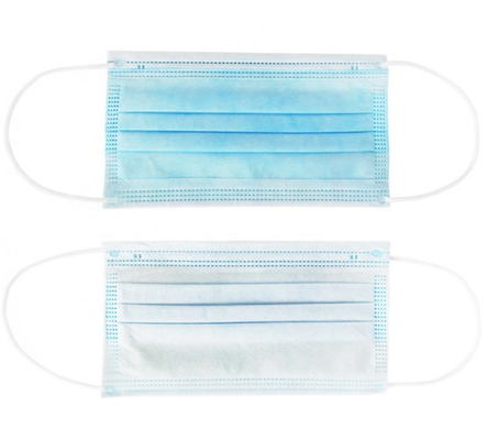 Pharmaceutical Grade Earloop Disposable Face Mask Elastic Earloop 17.5x9.5cm