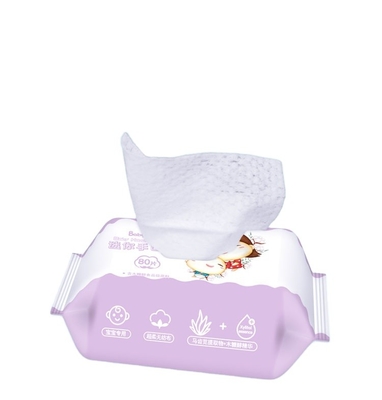 Custom Logo 40gsm Natural Organic Disposable Wet Wipes Spunlace Non Woven