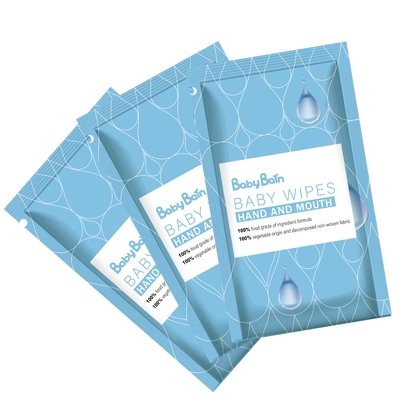 Cross Plain Spunlace Disposable Wet Wipes 60pcs RO Purified Water