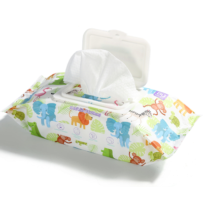 45gsm Pearl Spunlance Nonwoven Disposable Wet Wipes Decrease Bacteria Formula