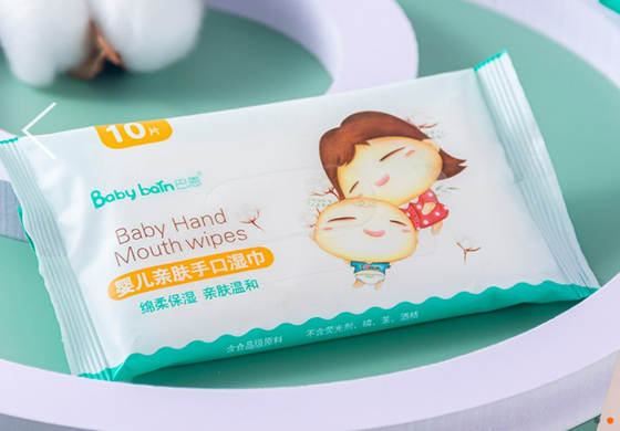 With Lid and Open Tape Disposable Wet Wipes 80 pcs 20%Viscose 80%Polymer