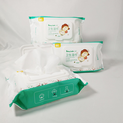 Alcohol Free soft anti-bacterial Wet Wipe Tissue disposable wet wipes For  Personal Care