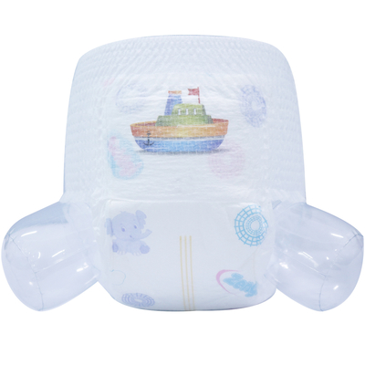 OEM Disposable Baby Pull Up Pants Diapers With 3D Leak Prevention Channel