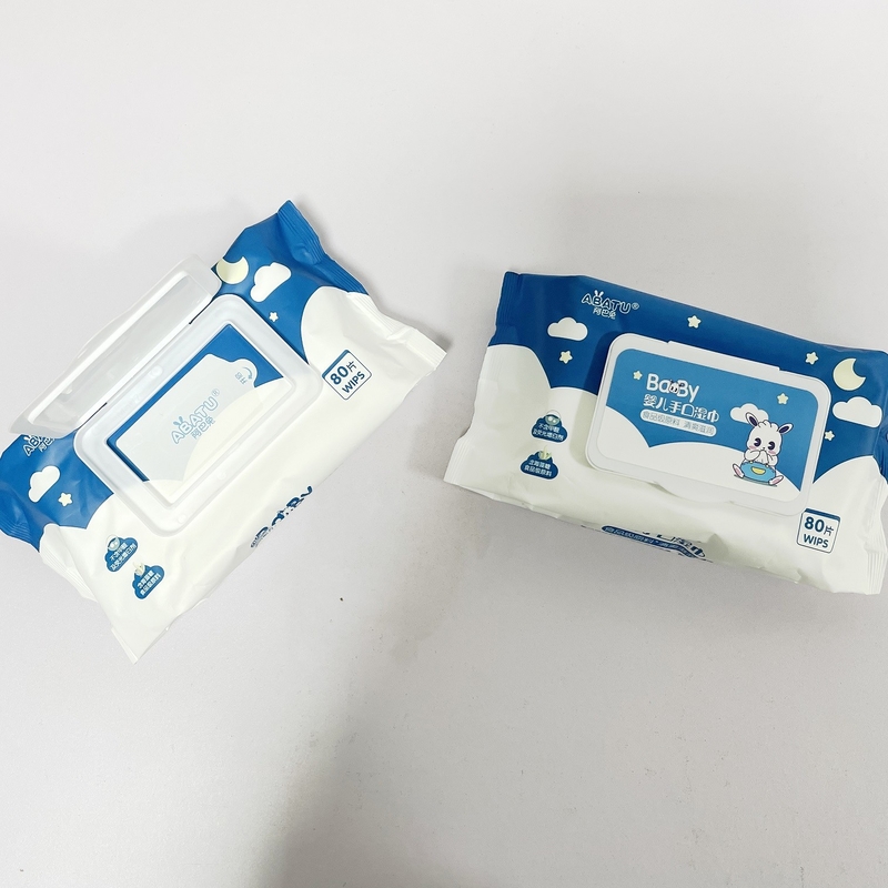 Custom Logo Fragrance Free Bamboo Flushable Water Based Newborn Baby Wet Wipes Tiusse