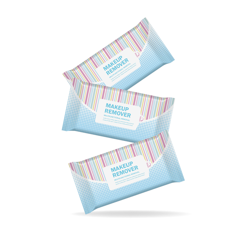 Wholesale Feminine newest style Make up wipe Organic Gentle Makeup Remover Wet Wipes Cleansing Face Wipes for woman