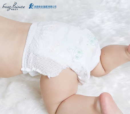 Wetness Indicator 360° Fit disposable baby diaper with elastic waistband Pull -up pants